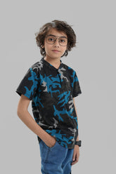 Camouflage Button Down T Shirt